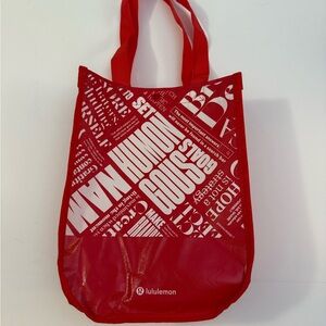 lululemon athletica Bold Red Graphic Tote